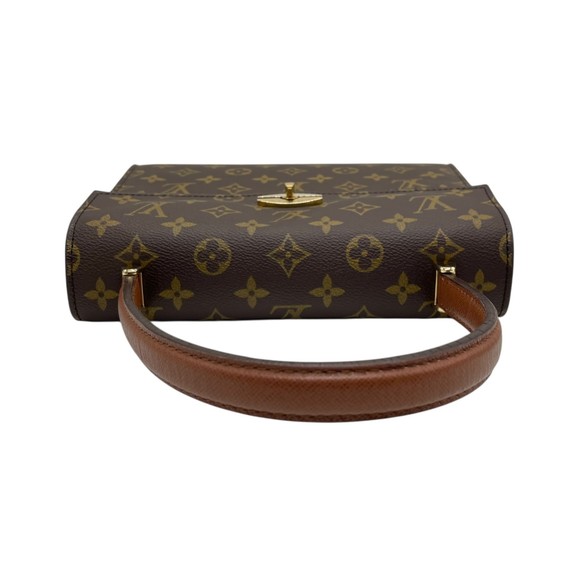 LOUIS VUITTON Louis Vuitton Monogram Malesherbes Handbag M51379 Brown Leather... - Picture 7 of 16